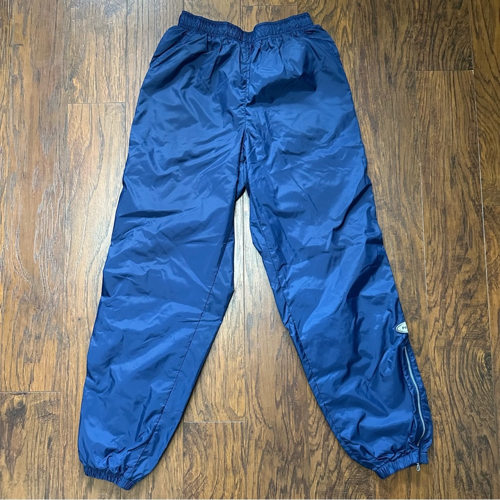 Vintage Nike navy ankle zip windbreaker sweatpants women’s large